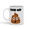 Standard size glossy ceramic mug Poop Emoji mug fuck off or good morning poop emoji mug adult humor mug adult humor gift