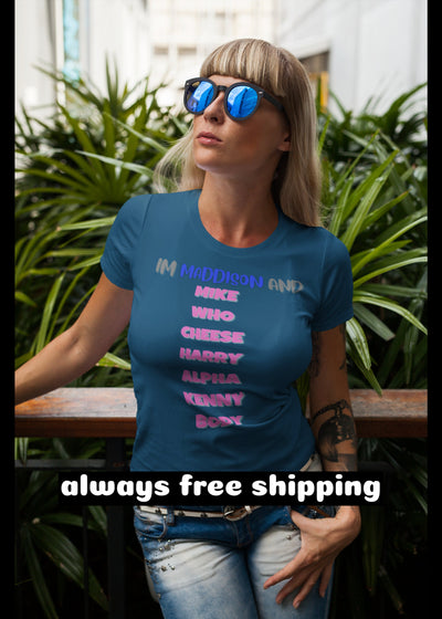 Bella + Canvas Unisex Jersey T-Shirt | 3001C Custom name shirt personalized name shirt adult humor dirty adult humor silly saying