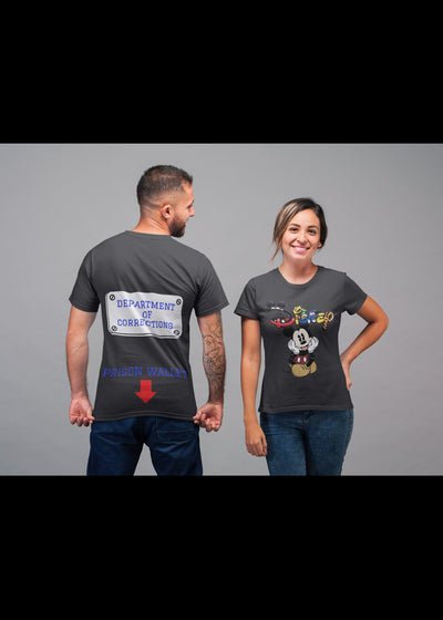 Bella + Canvas Unisex Jersey T-Shirt | 3001C Mickey shirt mickey Dept of corrections Prison wallet shirt adult humor shirt