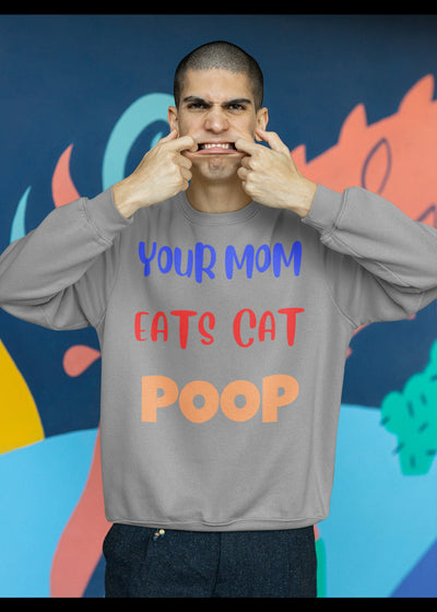Champion 12 oz./lin. yd. Double Dry Eco Crew | S600 Adult humor mom joke sweatshirt adult humor funny adult humor silly adult humor