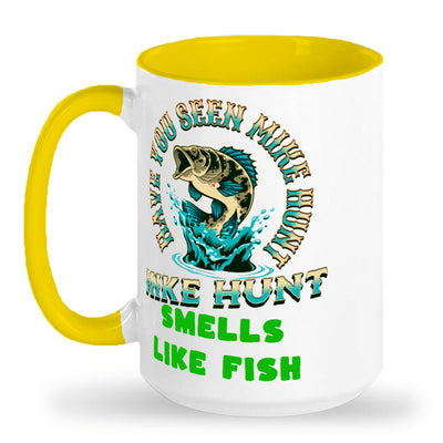 Tall glossy ceramic mug Mike Hunt Mug that will be the best mug in the cupboard.
