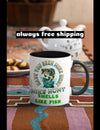 Tall glossy ceramic mug Mike Hunt Mug that will be the best mug in the cupboard.