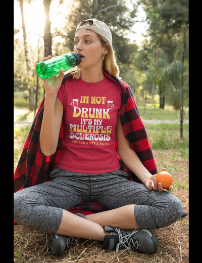 Bella + Canvas Unisex Jersey T-Shirt I'm not Drunk Multiple Sclerosis shirt MS awareness