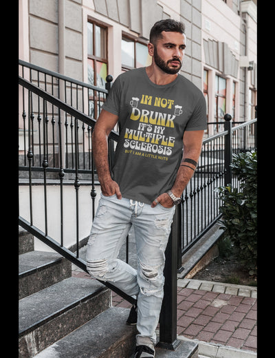 Bella + Canvas Unisex Jersey T-Shirt I'm not Drunk Multiple Sclerosis shirt MS awareness