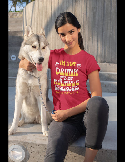Bella + Canvas Unisex Jersey T-Shirt I'm not Drunk Multiple Sclerosis shirt MS awareness