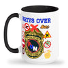 Tall glossy ceramic mug Party's over mug fun police mug party mug be the fun police with a hot mug of coffee