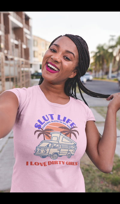 Bella + Canvas Unisex Jersey T-Shirt | 3001C Slut life dirty girls I love dirty girls dirty girls fuck Adult humor dirty adult humor  shirt