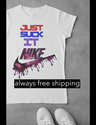 Gildan Adult Heavy Cotton 8.8 oz./lin. yd. T-Shirt | G500 Just suck it shirt with a swoosh on it will be going fast this summer Adult humor