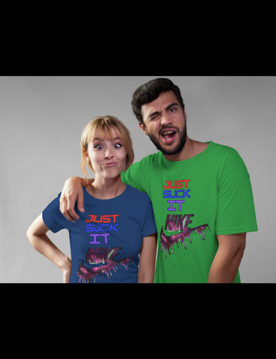 Gildan Adult Heavy Cotton 8.8 oz./lin. yd. T-Shirt | G500 Just suck it shirt with a swoosh on it will be going fast this summer Adult humor