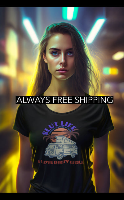Bella + Canvas Unisex Jersey T-Shirt | 3001C Slut life dirty girls I love dirty girls dirty girls fuck Adult humor dirty adult humor  shirt