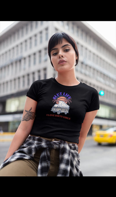 Bella + Canvas Unisex Jersey T-Shirt | 3001C Slut life dirty girls I love dirty girls dirty girls fuck Adult humor dirty adult humor  shirt