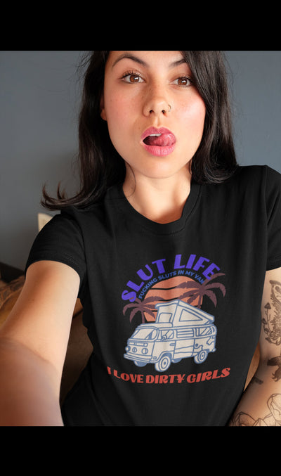 Bella + Canvas Unisex Jersey T-Shirt | 3001C Slut life dirty girls I love dirty girls dirty girls fuck Adult humor dirty adult humor  shirt