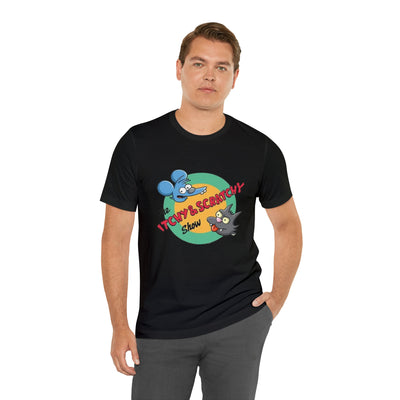Unisex Jersey Short Sleeve Tee Simpsons shirt Itchy and Scratchy shirt Simpsons clothes Bart and Lisa shirt Simpsons gear great gift unisex