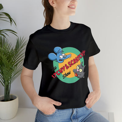 Unisex Jersey Short Sleeve Tee Simpsons shirt Itchy and Scratchy shirt Simpsons clothes Bart and Lisa shirt Simpsons gear great gift unisex