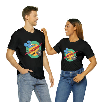 Unisex Jersey Short Sleeve Tee Simpsons shirt Itchy and Scratchy shirt Simpsons clothes Bart and Lisa shirt Simpsons gear great gift unisex