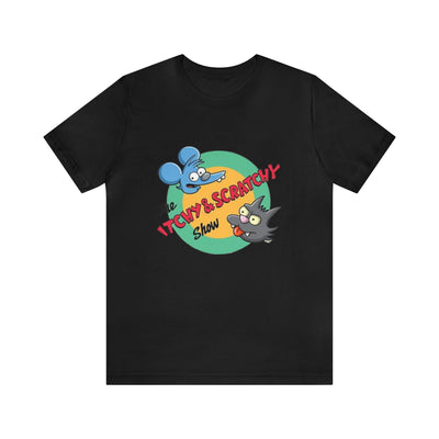 Unisex Jersey Short Sleeve Tee Simpsons shirt Itchy and Scratchy shirt Simpsons clothes Bart and Lisa shirt Simpsons gear great gift unisex