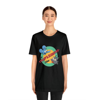 Unisex Jersey Short Sleeve Tee Simpsons shirt Itchy and Scratchy shirt Simpsons clothes Bart and Lisa shirt Simpsons gear great gift unisex