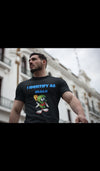 Gildan Adult Softstyle 7.5 oz./lin. yd. T-Shirt | G640 I identify as male shirt real man shirt I'm a man 100 percent man