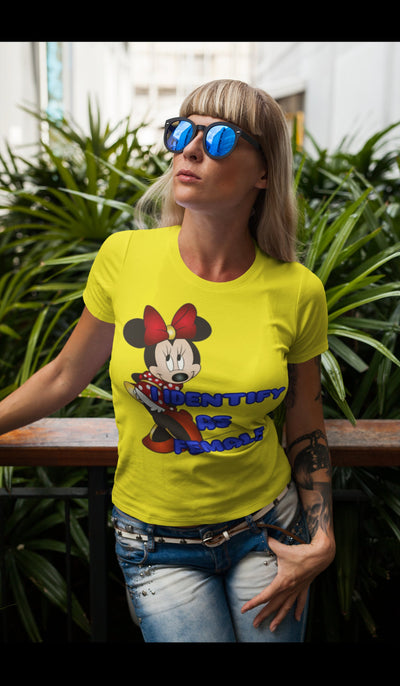 Bella + Canvas Unisex Jersey T-Shirt | 3001C I identify as a female proud female shirt 100 percent female unisex shirt