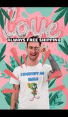 Gildan Adult Softstyle 7.5 oz./lin. yd. T-Shirt | G640 I identify as male shirt real man shirt I'm a man 100 percent man