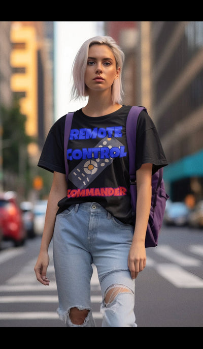Bella + Canvas Unisex Jersey T-Shirt | 3001C Remote control commander unisex tee shirt puts you in control remote master