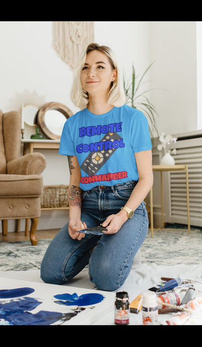 Bella + Canvas Unisex Jersey T-Shirt | 3001C Remote control commander unisex tee shirt puts you in control remote master