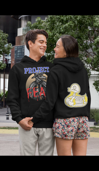 Gildan Adult Heavy Blend 13.3 oz./lin. yd., 50/50 Hood | G185 Project Fear Plauge Doctor Ducktor unisex hoodie