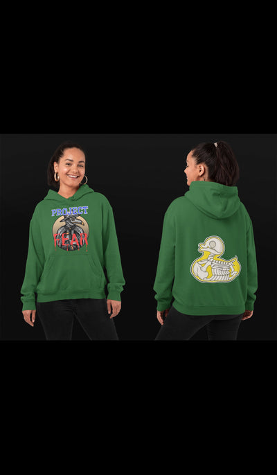 Gildan Adult Heavy Blend 13.3 oz./lin. yd., 50/50 Hood | G185 Project Fear Plauge Doctor Ducktor unisex hoodie
