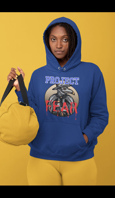 Gildan Adult Heavy Blend 13.3 oz./lin. yd., 50/50 Hood | G185 Project Fear Plauge Doctor Ducktor unisex hoodie