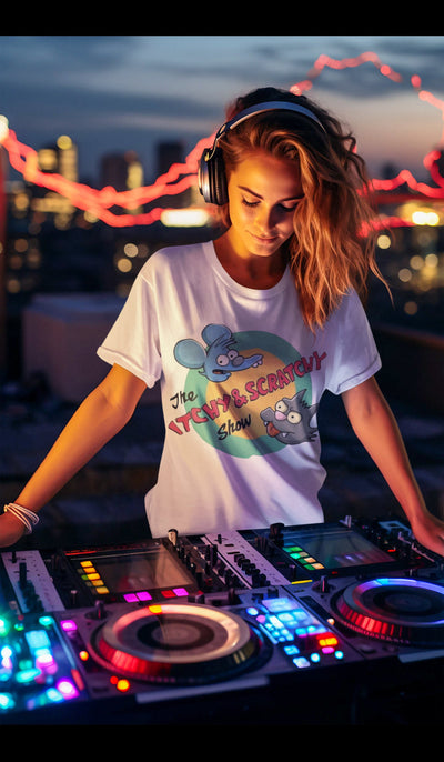 Bella + Canvas Unisex Jersey T-Shirt | 3001C Itchy and Scratchy show T shirt The Simpsons Bart and Lisa Simpson