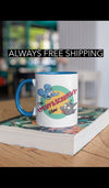 Tall glossy ceramic mug Dishwasher safe Itchy and Scratchy mug great Xmas gift Simpsons cartoon mug Simpsons pop culture