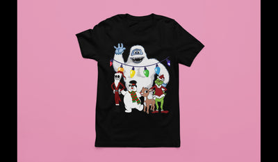 This unisex Christmas t-shirt has 5 of the most Classic Christmas cartoon Characters on it that will make you the Star of any Party