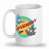 Tall glossy ceramic mug Dishwasher safe Itchy and Scratchy mug great Xmas gift Simpsons cartoon mug Simpsons pop culture
