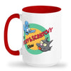 Tall glossy ceramic mug Dishwasher safe Itchy and Scratchy mug great Xmas gift Simpsons cartoon mug Simpsons pop culture