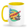 Tall glossy ceramic mug Dishwasher safe Itchy and Scratchy mug great Xmas gift Simpsons cartoon mug Simpsons pop culture