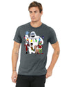 Bella + Canvas Unisex Jersey T-Shirt | 3001C Christmas party shirt with Jack Skellington ,Frosty the Snowman, The Grinch, Abominable