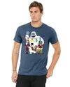 Bella + Canvas Unisex Jersey T-Shirt | 3001C Christmas party shirt with Jack Skellington ,Frosty the Snowman, The Grinch, Abominable