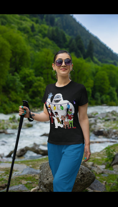 This unisex Christmas t-shirt has 5 of the most Classic Christmas cartoon Characters on it that will make you the Star of any Party