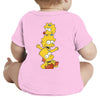 Infant Baby Rib Bodysuit Simpson baby body suit Simpson cartoon Bart and Lisa and Maggie Simpson clothes