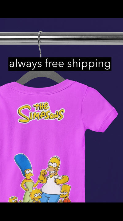 Infant Baby Rib Bodysuit Simpson baby body suit Simpson cartoon Bart and Lisa and Maggie Simpson clothes