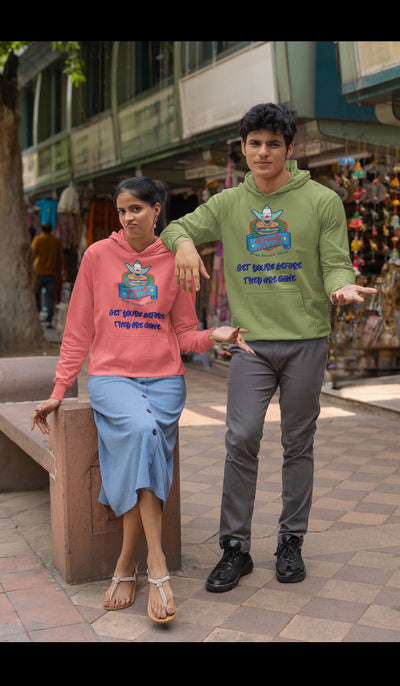Unisex Heavy Blend Hooded Sweatshirt Krusty the Clown the Simpsons show Bart and Lisa Krusty o's cereal Homer and Marge