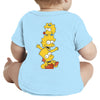 Infant Baby Rib Bodysuit Simpson baby body suit Simpson cartoon Bart and Lisa and Maggie Simpson clothes