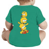 Infant Baby Rib Bodysuit Simpson baby body suit Simpson cartoon Bart and Lisa and Maggie Simpson clothes