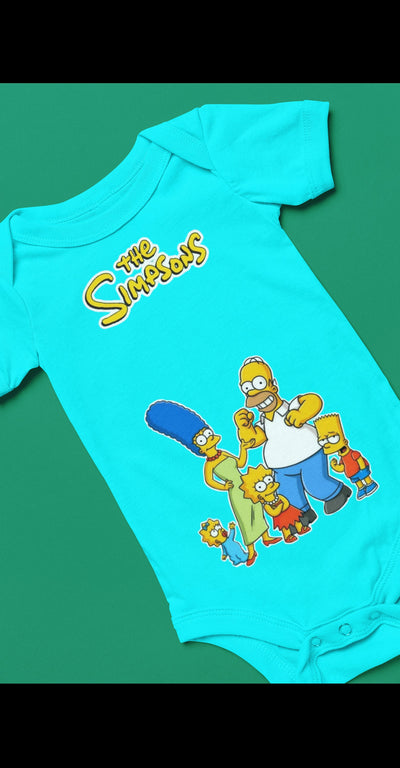 Infant Baby Rib Bodysuit Simpson baby body suit Simpson cartoon Bart and Lisa and Maggie Simpson clothes