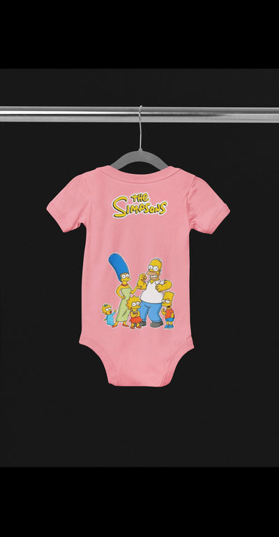 Infant Baby Rib Bodysuit Simpson baby body suit Simpson cartoon Bart and Lisa and Maggie Simpson clothes