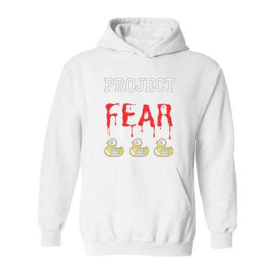 Unisex Heavy Blend Hooded Sweatshirt Project Fear hoodie with just front and back graphics on it Project Fear u tube show hoodie