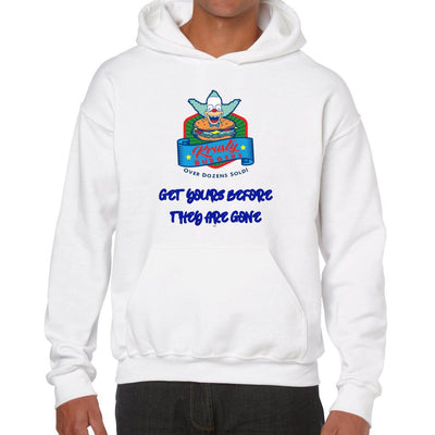 Unisex Heavy Blend Hooded Sweatshirt Krusty the Clown the Simpsons show Bart and Lisa Krusty o's cereal Homer and Marge