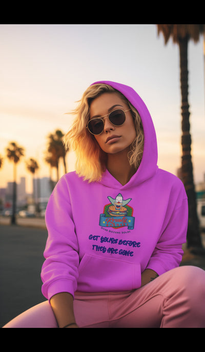 Unisex Heavy Blend Hooded Sweatshirt Krusty the Clown the Simpsons show Bart and Lisa Krusty o's cereal Homer and Marge
