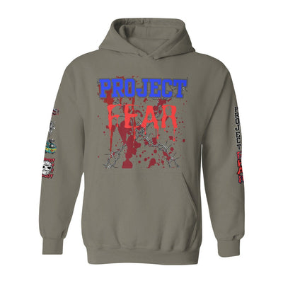 Unisex Heavy Blend Hooded Sweatshirt Project Fear barbed wire hoodie Fear Gear Project Fear swag new Project fear Gear Project Fear gift