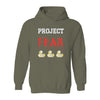 Unisex Heavy Blend Hooded Sweatshirt Project Fear hoodie with just front and back graphics on it Project Fear u tube show hoodie